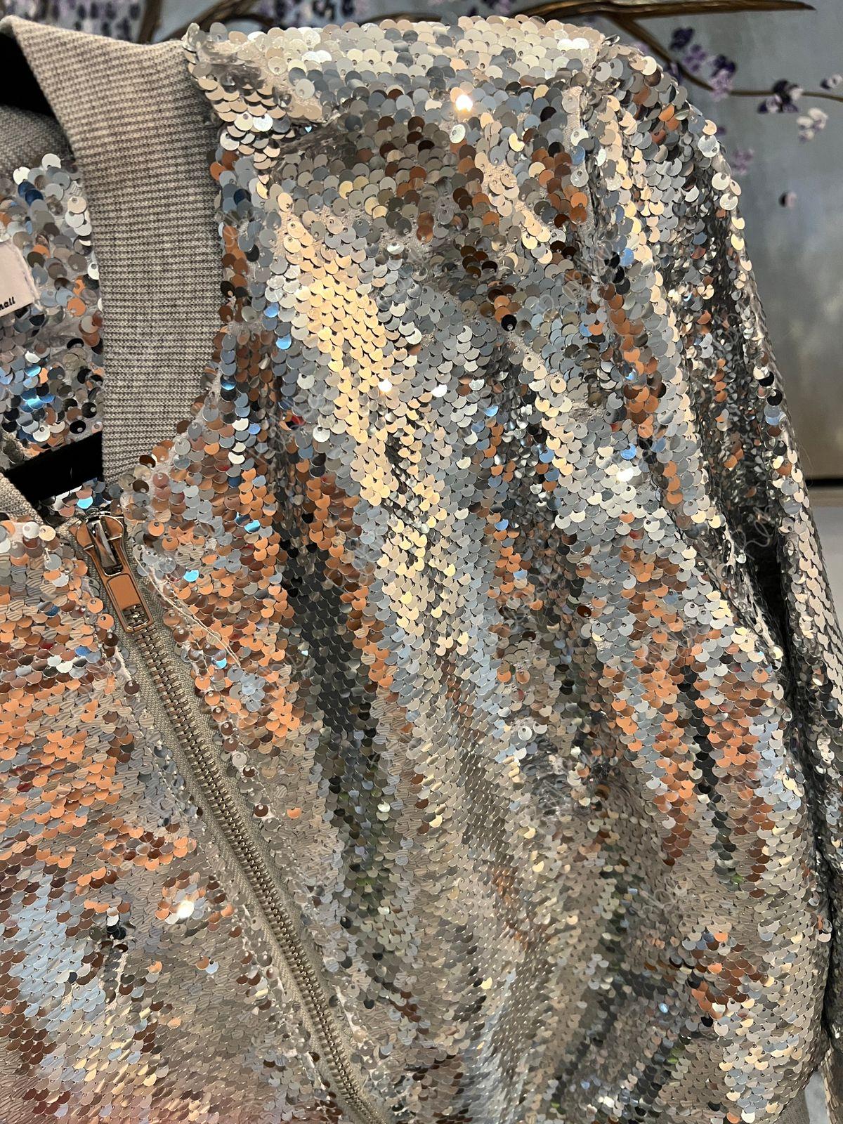 Chamarra lentejuelas Plata - Imagen 5