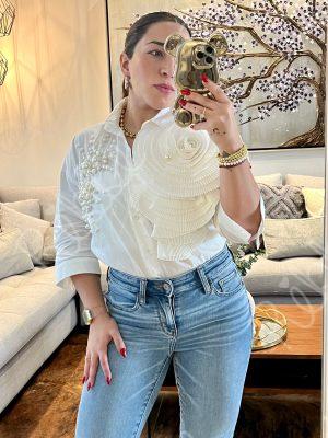 Blusa Flor 3D