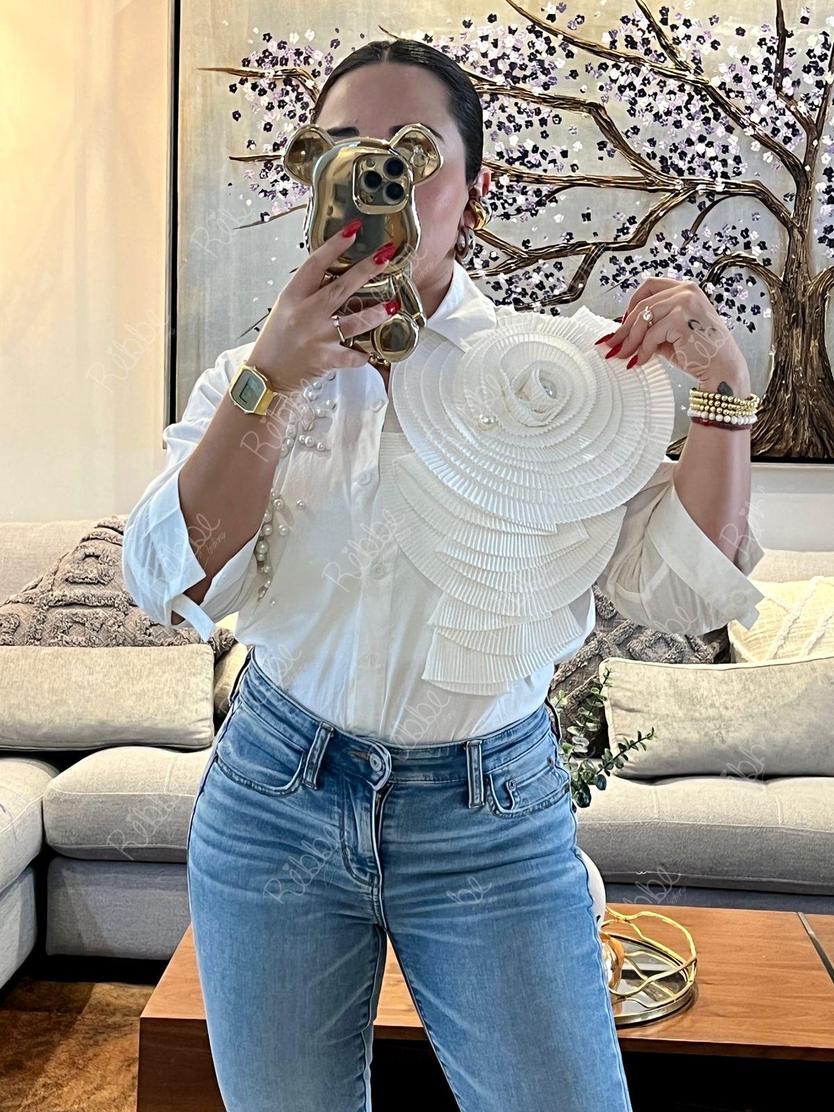 Blusa Flor 3D - Imagen 2