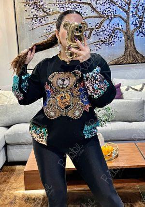 Suéter Oso Lentejuelas