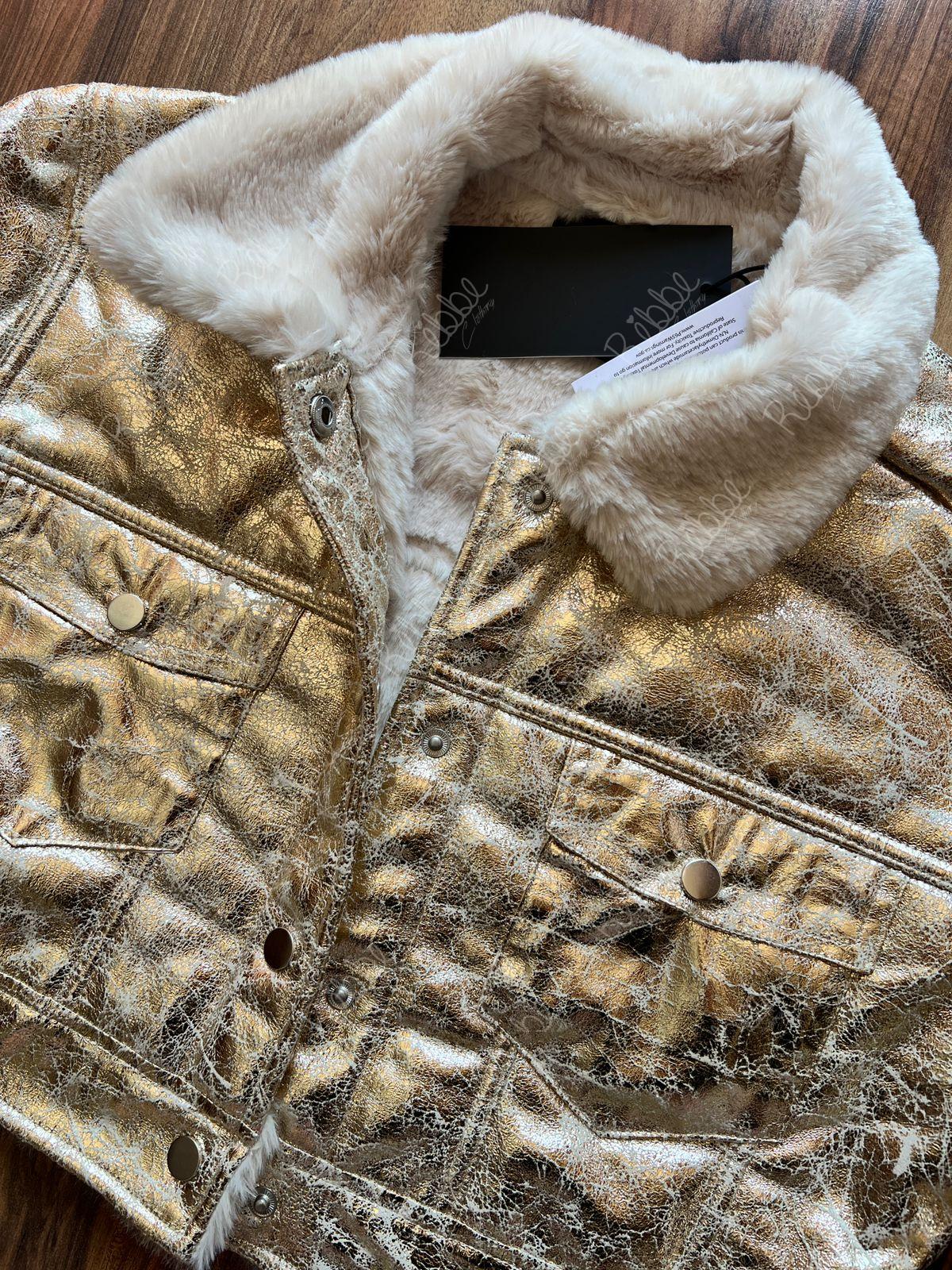 Chamarra Foil Dorada - Imagen 2