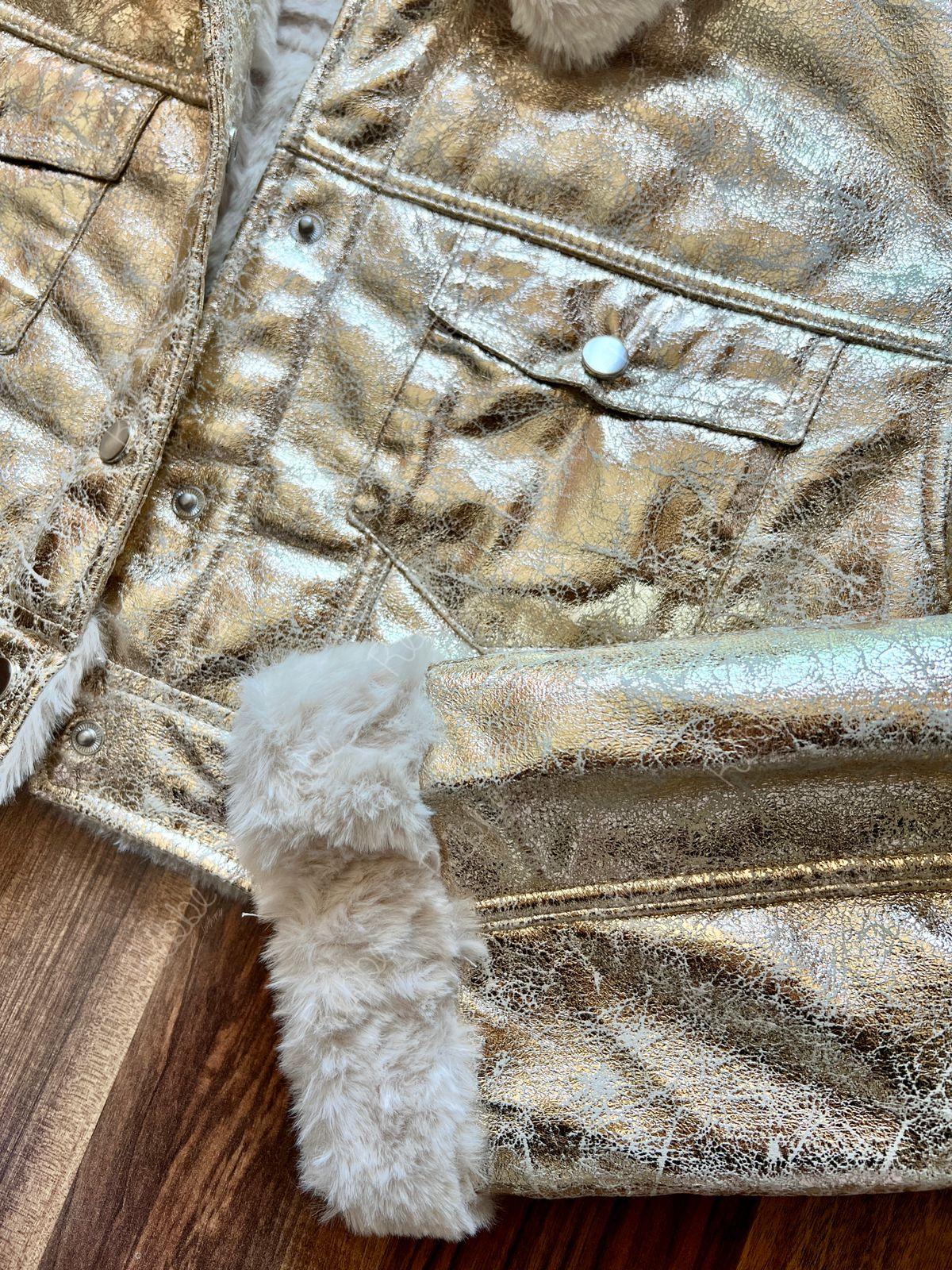 Chamarra Foil Dorada - Imagen 4