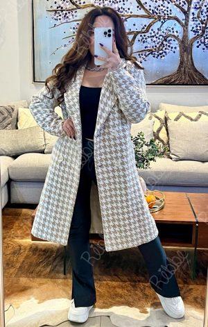 Abrigo Pata de Gallo Cafe