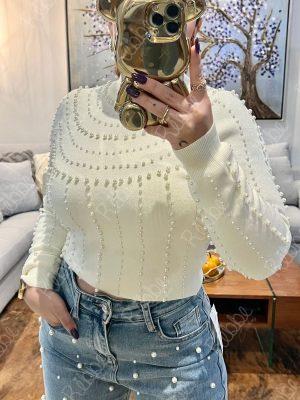 Sueter Perlas Blanco