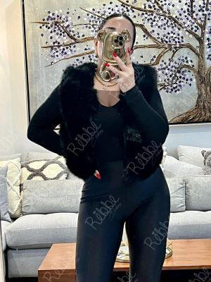 Chaleco Peluche Negro