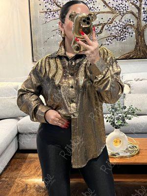 Blusa Alas Metálica