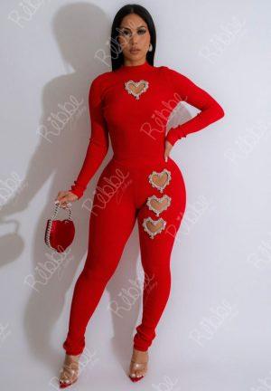 Set Corazones Rojo