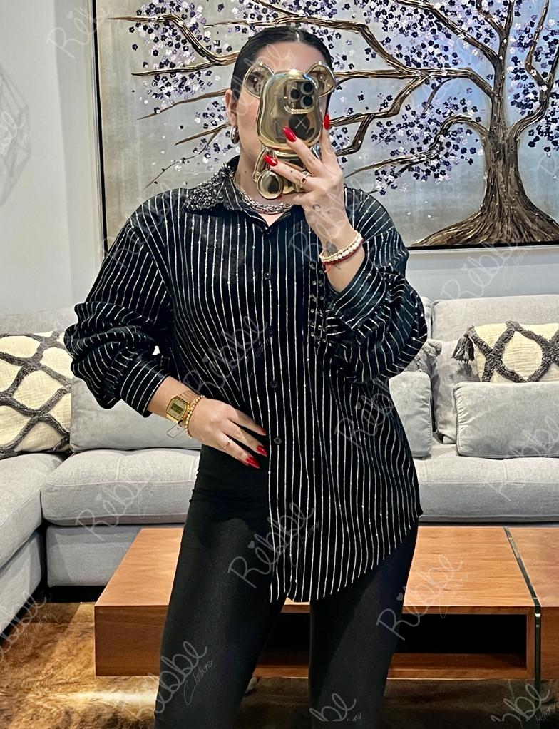 Blusa Rayas Brillos