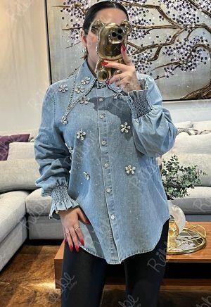 Blusa Flores Cristales