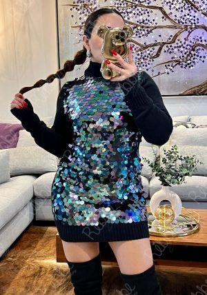 Vestido Lentejuelas Negro