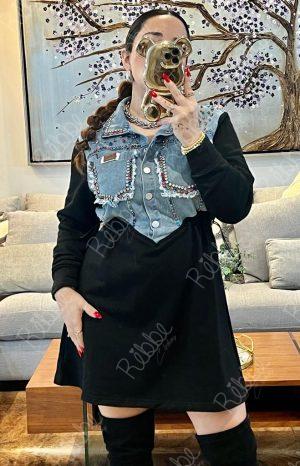 Vestido Con Mezclilla