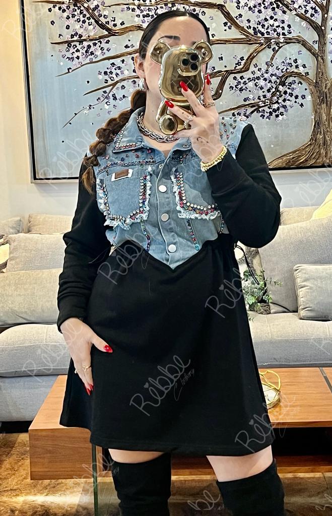 Vestido Con Mezclilla