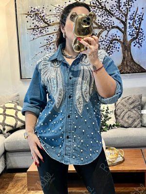 Blusa Denim Alas