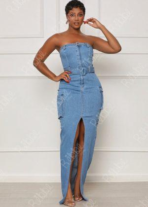 Vestido Denim Mezclilla