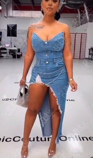 Vestido Demin Cinto