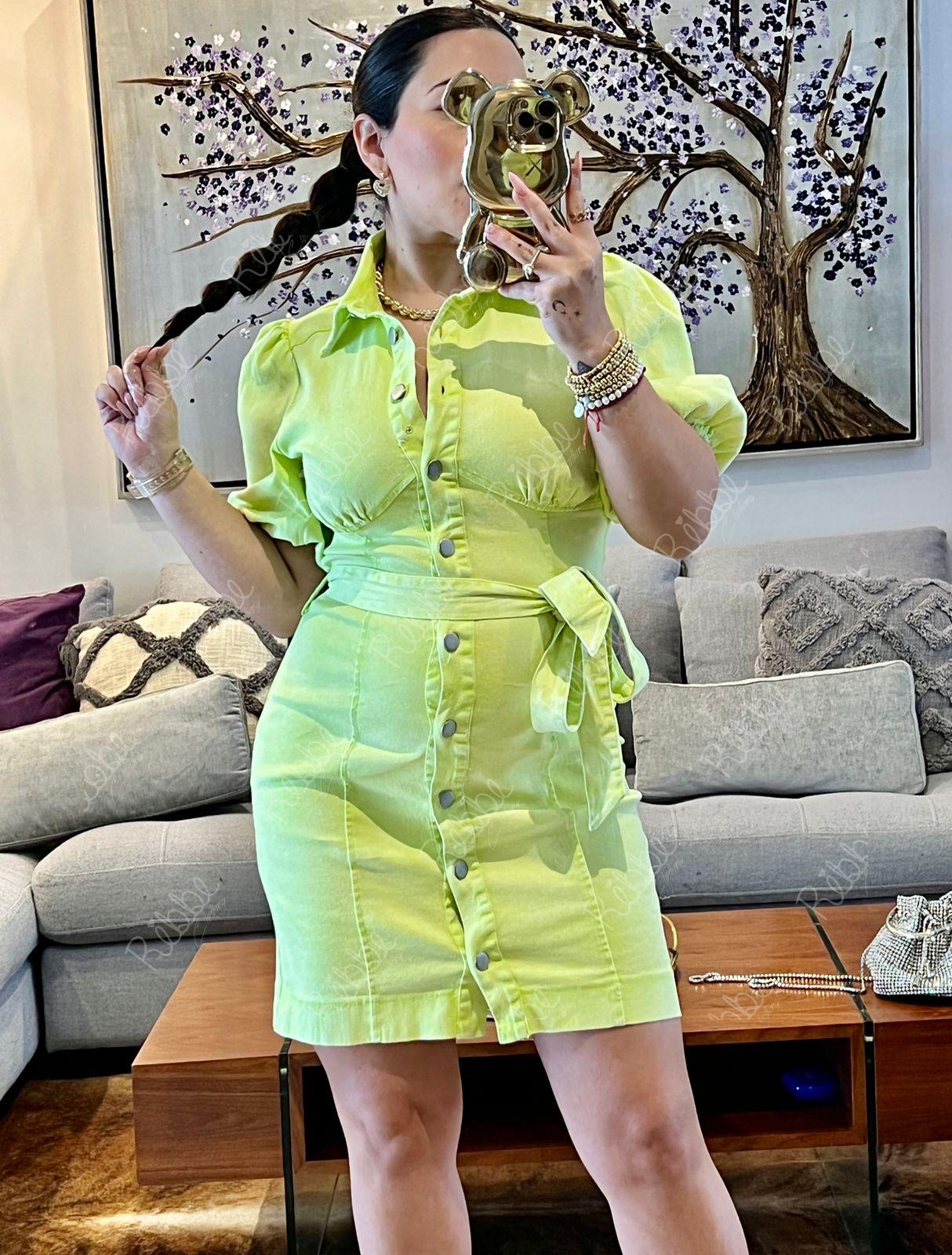 Vestido Verde Limón