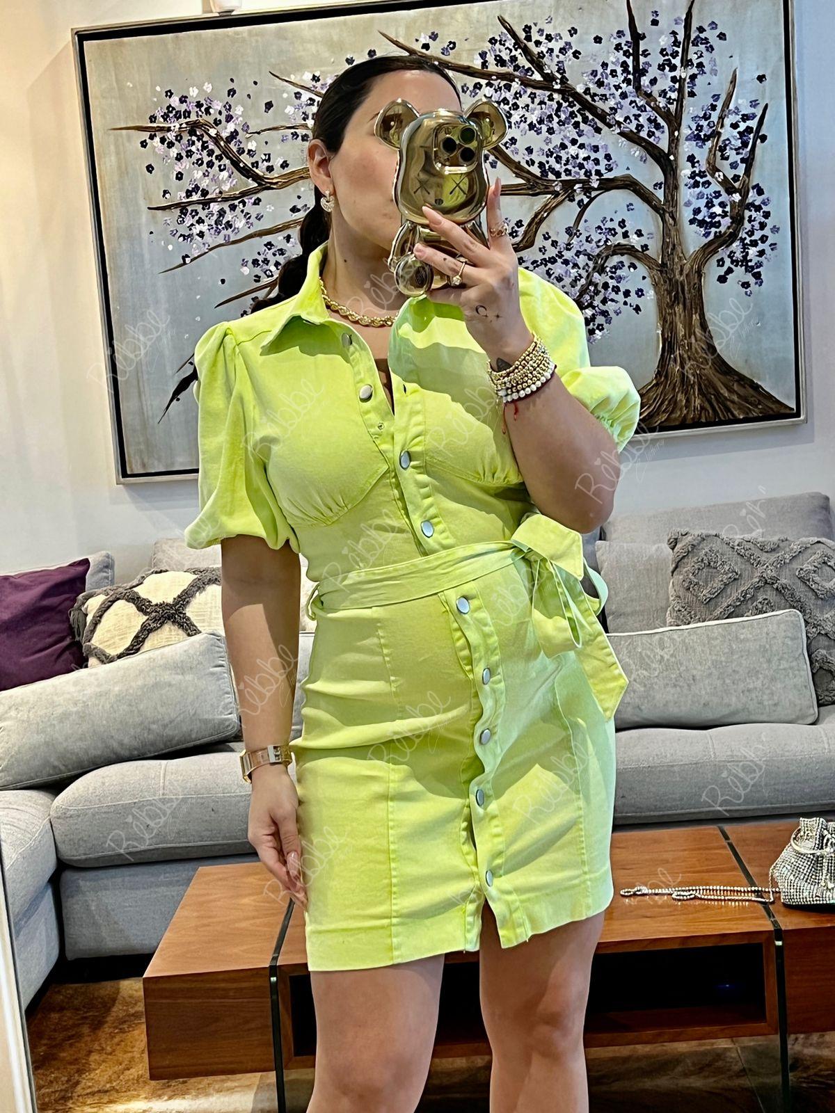 Vestido Verde Limón - Imagen 3