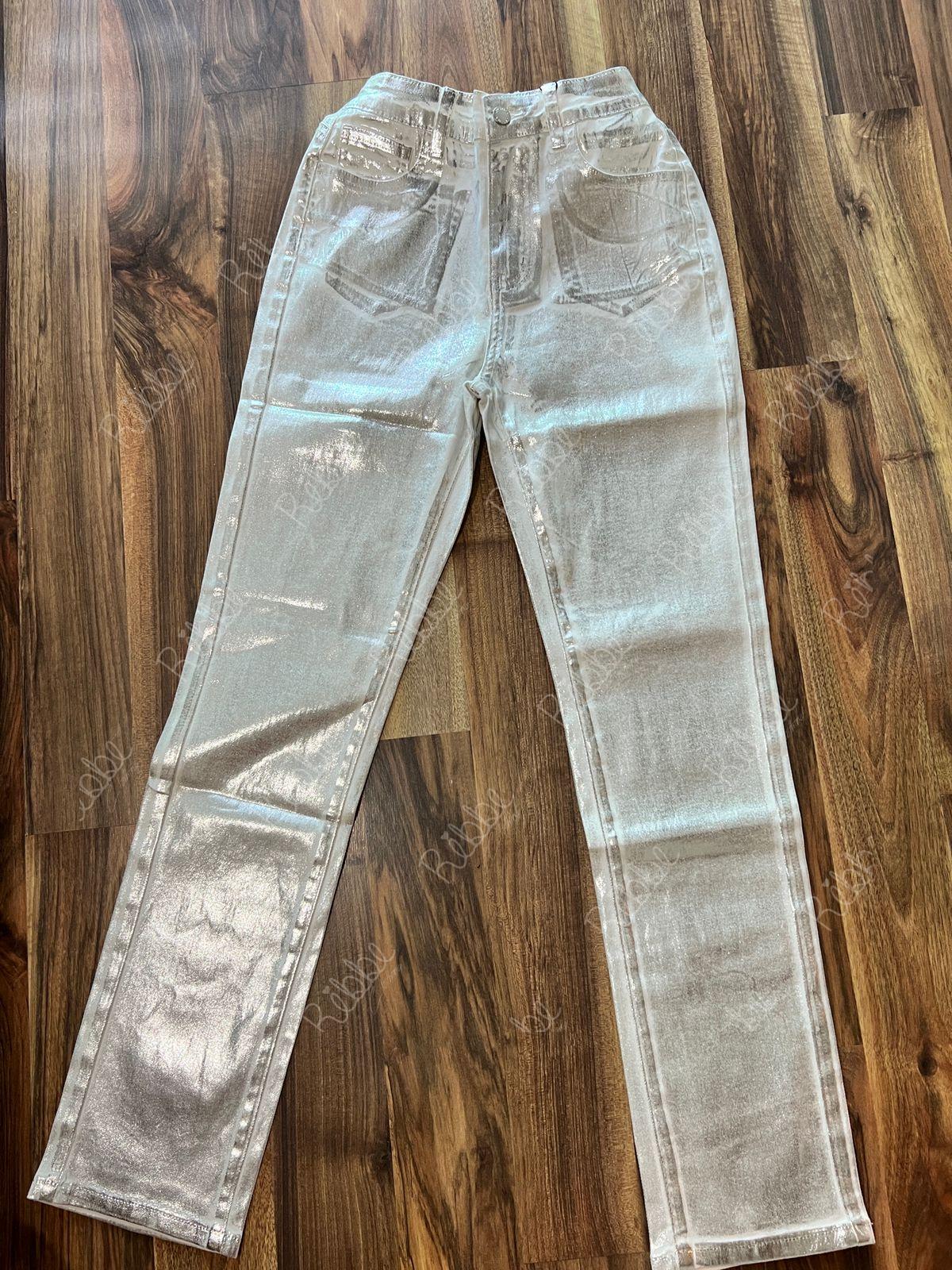 Jeans Foil Blanco