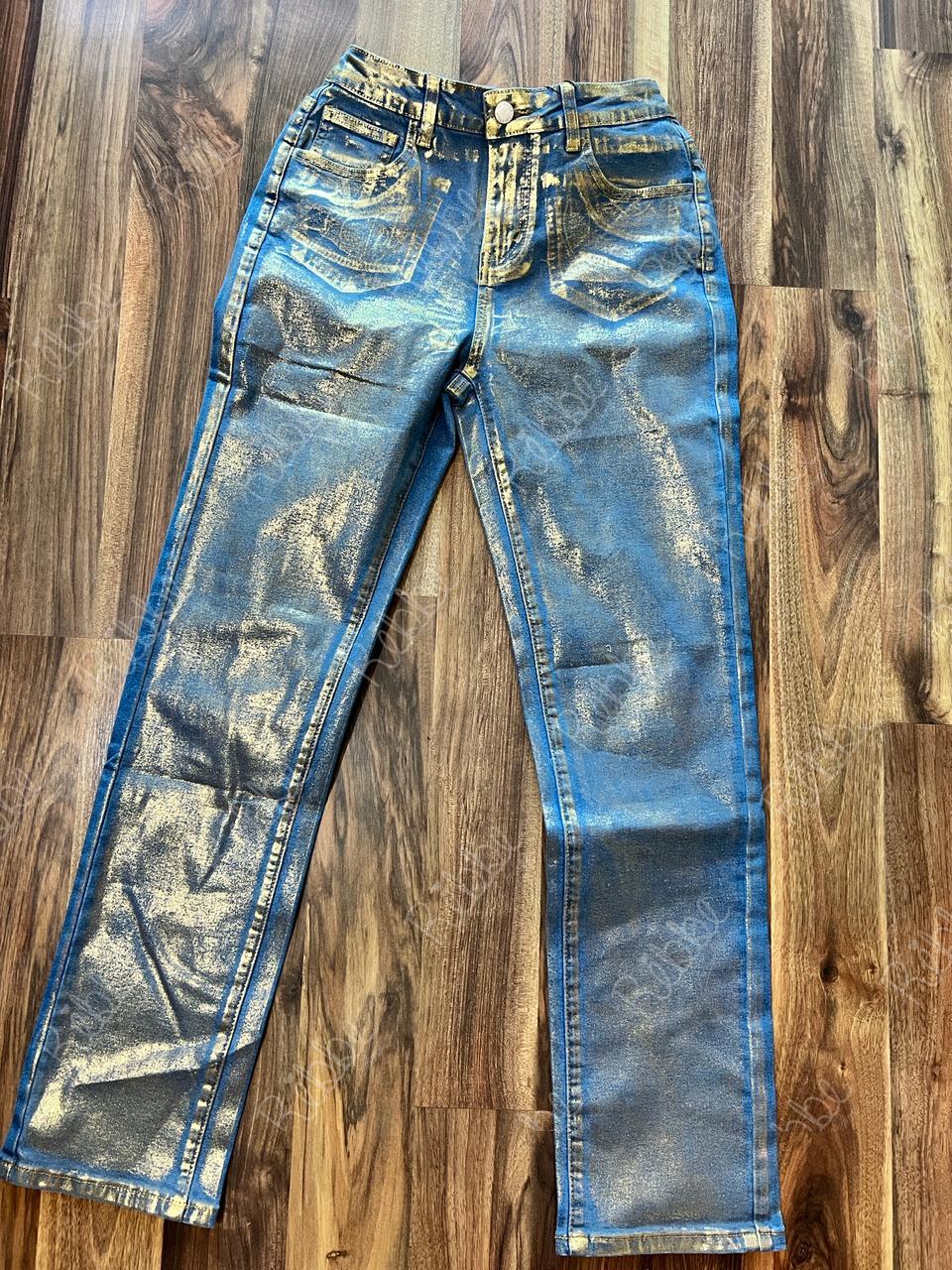 Jeans Foil Dorado