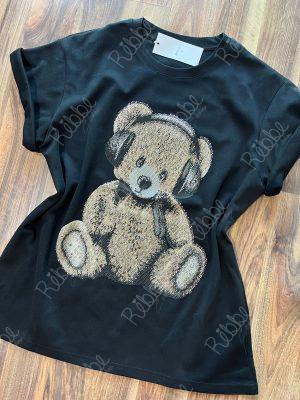 Over Negro Oso Audífonos