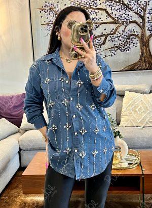 Blusa Mezclilla Estrellas