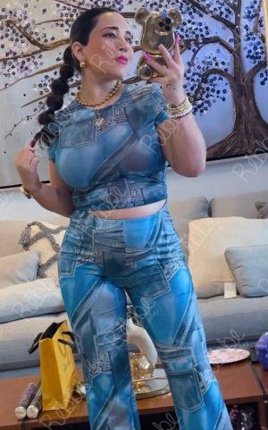 Set Foil Estampado Denim