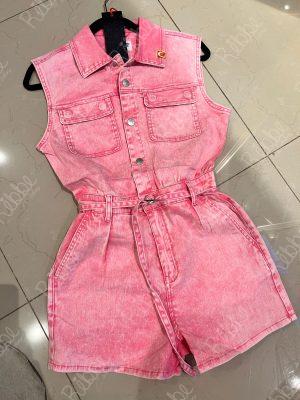 Enterizo Shorts Rosa