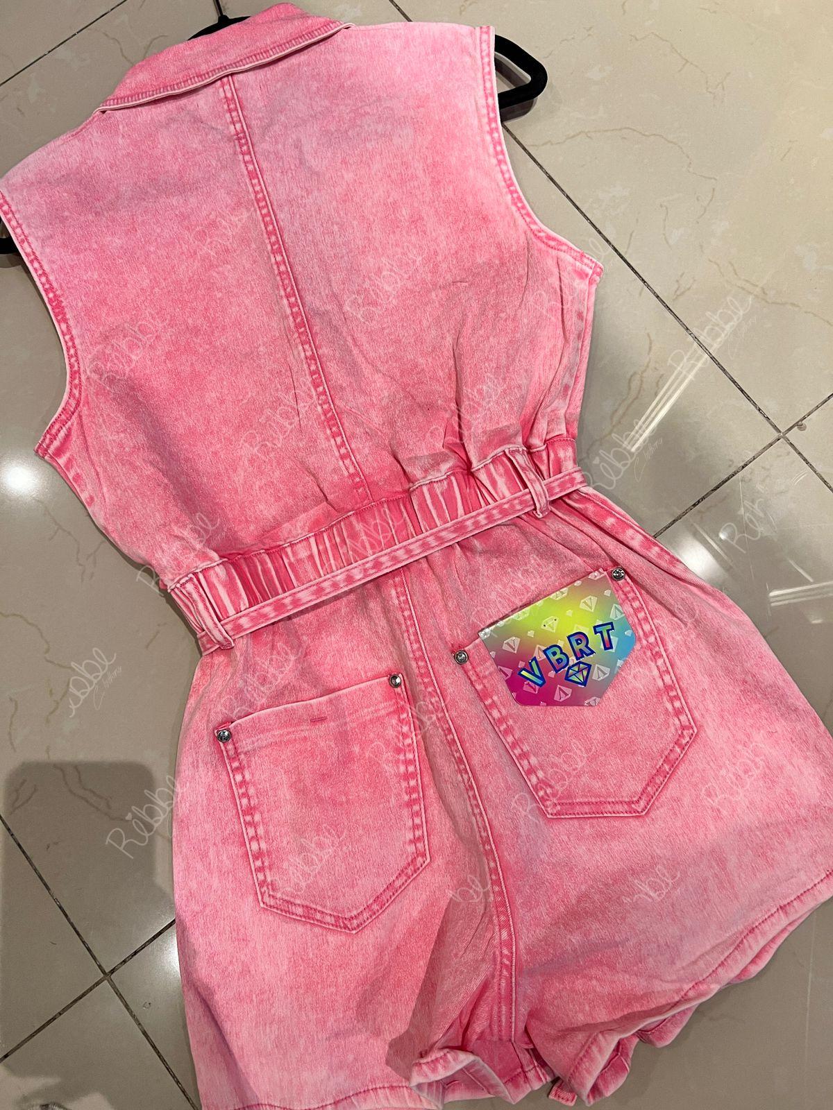 Enterizo Shorts Rosa - Imagen 2