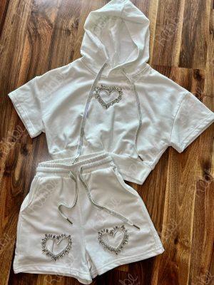 Set Blanco Corazones