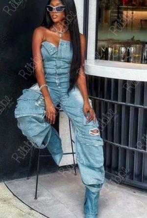 Enterizo Mezclilla Cargo