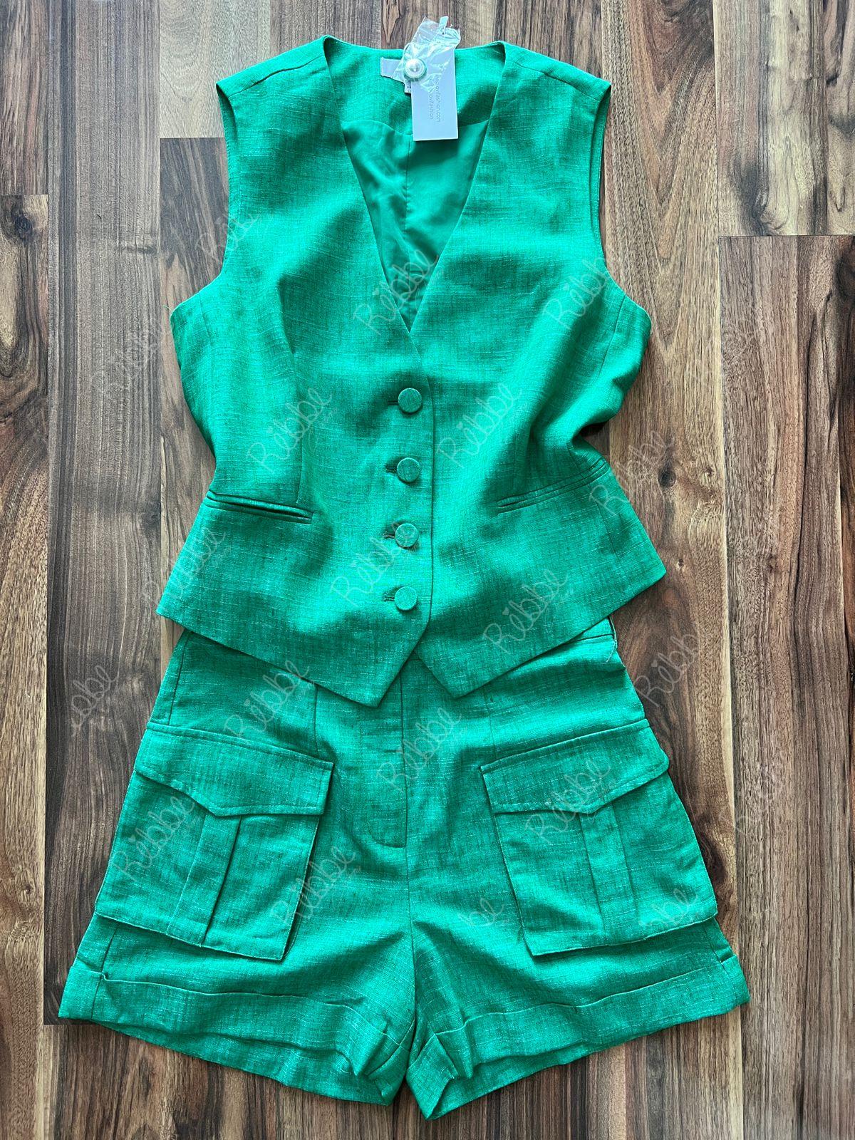 Set Chaleco Short Verde