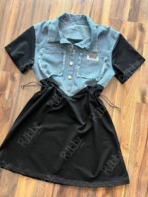 Vestido Con Mezclilla