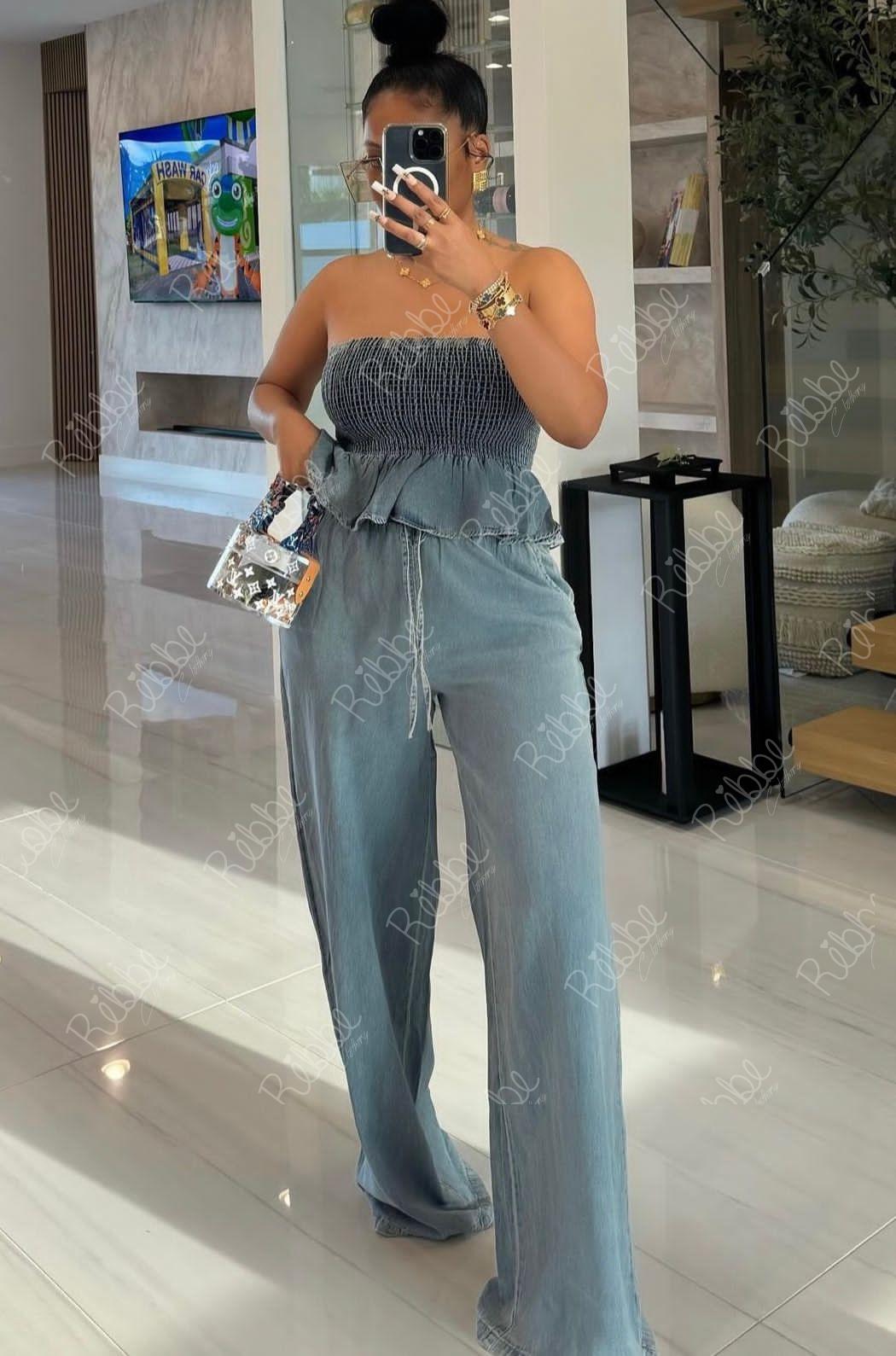 Set Blusa Con Elastico