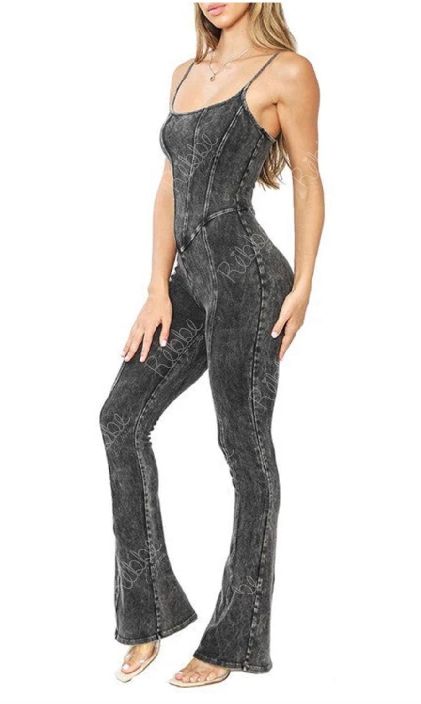 Enterizo Tirantes Negro