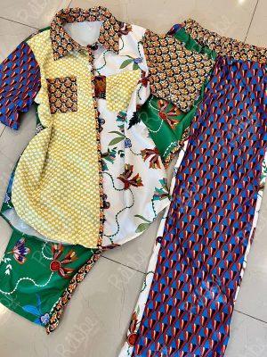 Set Estampado Bicolor