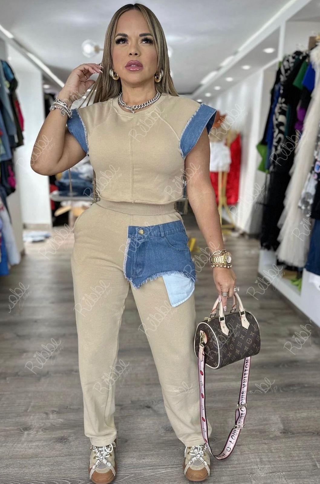 Set Beige Con Denim
