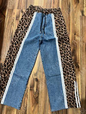 Pantalon Print Con Mezclilla