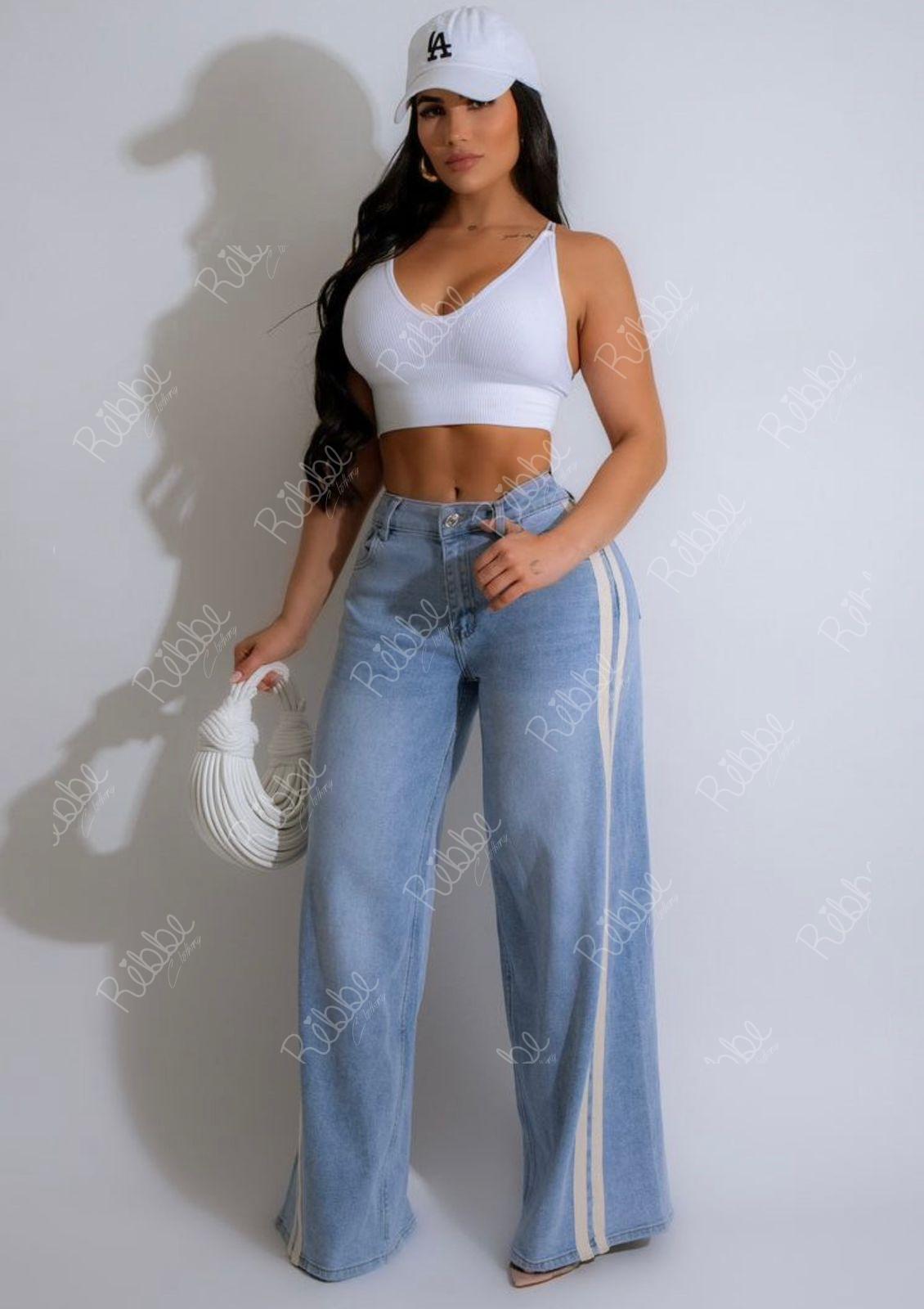 Pantalon Lineas Blancas