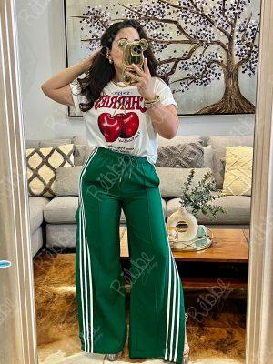 Pantalon Lineas Verde