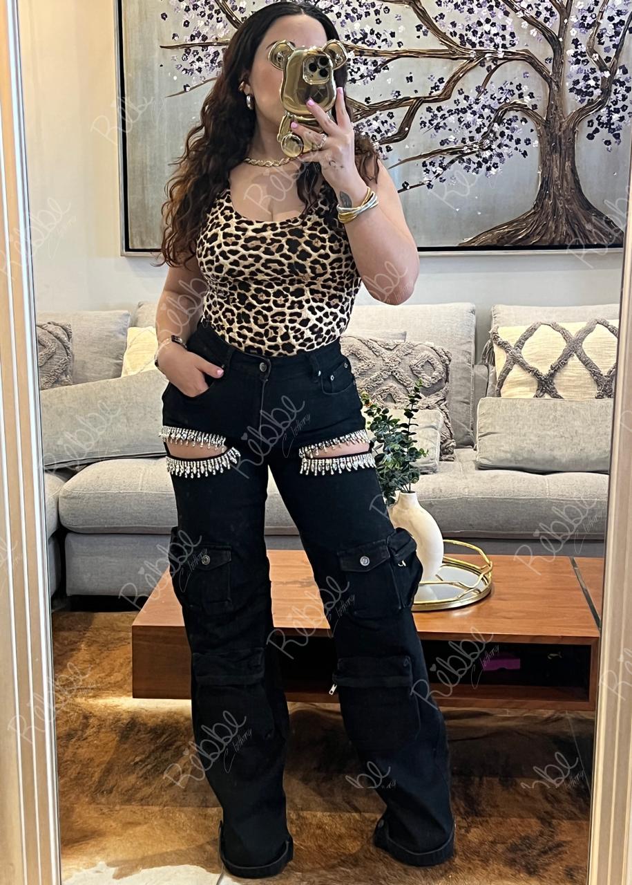 Pantalón Cargo Negro