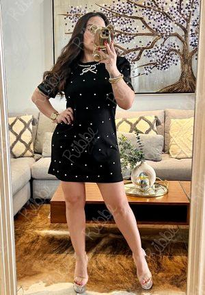 Vestido Moño Perlas