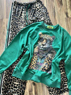 Sudadera tigre verde