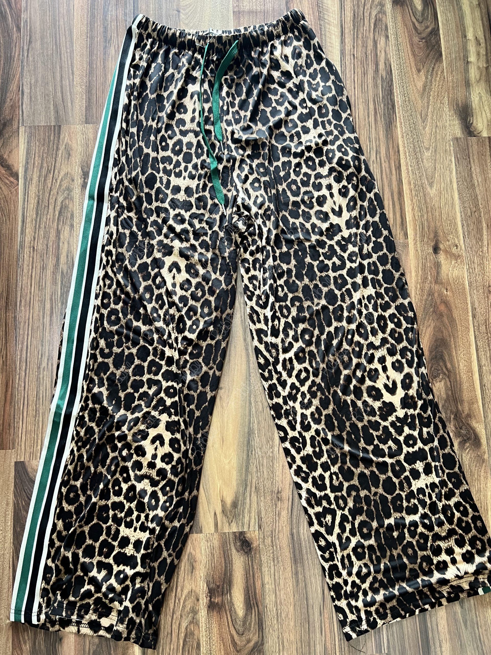 Pantalón print línea verde