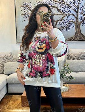 Sudadera Oso fresa 🍓