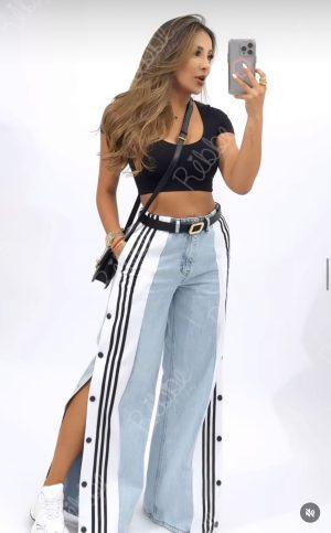 Pantalon Botones Blanco