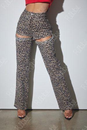 Pantalón Print Con Cristales