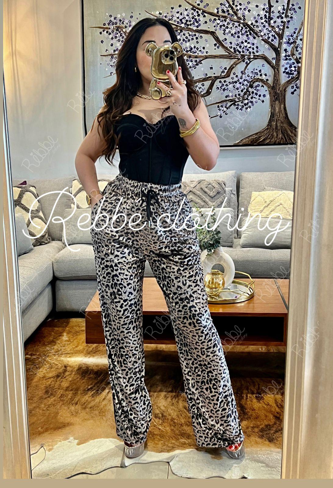 Pantalón Print Gris