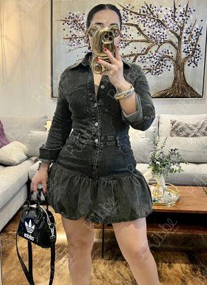 Vestido globo negro