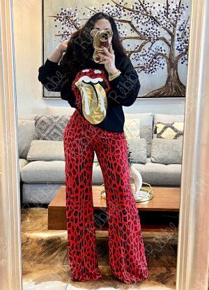 Pantalón Print Rojo