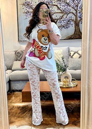 Pantalón Encaje Blanco